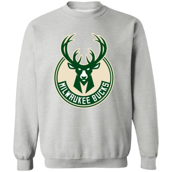 Milwaukee Bucks Basketball  Unisex Sizing Blend Material Crewneck Pullover Sweatshirt - Image 2