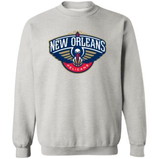 New Orleans Pelicans Basketball  Unisex Sizing Blend Material Crewneck Pullover Sweatshirt
