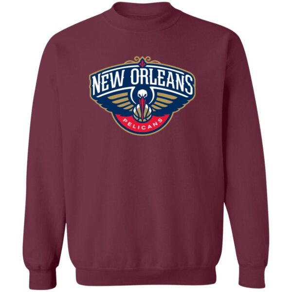 New Orleans Pelicans Basketball  Unisex Sizing Blend Material Crewneck Pullover Sweatshirt - Image 5