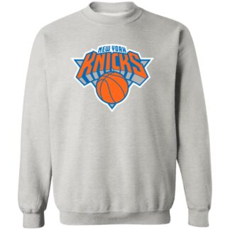 New York Knicks Basketball  Unisex Sizing Blend Material Crewneck Pullover Sweatshirt