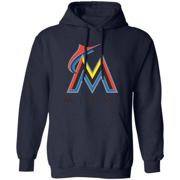 Miami Marlins Baseball  Unisex Sizing Blend Material Pullover Hoodie - Image 5