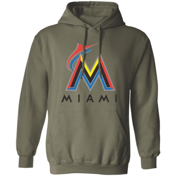 Miami Marlins Baseball  Unisex Sizing Blend Material Pullover Hoodie - Image 9