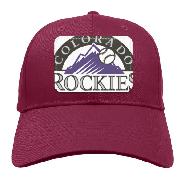 Colorado Rockies Baseball  Twill Cap Hat - Image 5