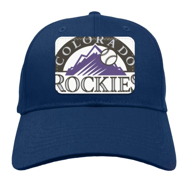 Colorado Rockies Baseball  Twill Cap Hat - Image 6